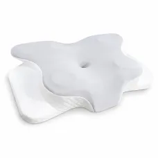Ортопедична подушка BUTTERFLY Memory Foam 60x40x14 см Біло-сірий (M1091)