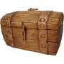 Сувенірна скринька supersumka Старовинна піратська скриня 19x11.5x9 см Коричневий (NA1009-2)
