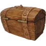 Сувенірна скринька supersumka Старовинна піратська скриня 19x11.5x9 см Коричневий (NA1009-2)