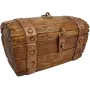 Декоративна скринька supersumka Старовинна піратська скриня 21.5x11.5x9.5 см Коричневий (NA1009-1)