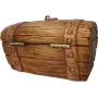 Декоративна скринька supersumka Старовинна піратська скриня 21.5x11.5x9.5 см Коричневий (NA1009-1)
