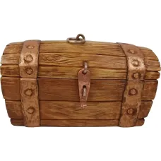 Декоративная шкатулка supersumka Старинный пиратский сундук 21.5x11.5x9.5 см Коричневый (NA1009-1)