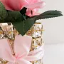 Настільна лампа Lesko Rose Crystal YW-MGYZSJP у вигляді букета троянд 3 Вт Рожевий (14479-96566)