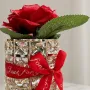 Настольная лампа Lesko Rose Crystal YW-MGYZSJP в виде букета роз 3 Вт Красный (914479-96565)
