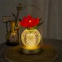 Настільна лампа Lesko Tulips Crystal ZBTSYJX0417 3 Вт Червоний (14481-96568)
