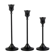 Комплект свічників Lesko 0013 3 шт Black (14485-96665) Комплект свічників Lesko 0013 3 шт Black (14485-96665)