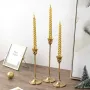 Комплект свічників Lesko 0013 3 шт Gold (14485-96666)