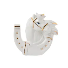 Сувенірна підкова з жеребцем Lefard Fortune Horse Silver 9 см Білий (270112) Сувенірна підкова з жеребцем Lefard Fortune Horse Silver 9 см Білий (270112)