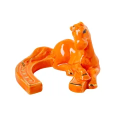 Колекційний оберіг Lefard Horseshoe Charm Fire Mustang 8.5 см Оранжевий (270117)