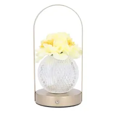 Настільна лампа LED нічник Lesko Rose Crystal KNXSTD01 Жовтий (14480-96604) Настільна лампа LED нічник Lesko Rose Crystal KNXSTD01 Жовтий (14480-96604)