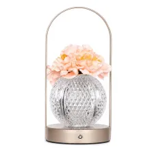 Настільна лампа LED нічник Lesko Rose Crystal KNXSTD01 Peach (14480-96603) Настільна лампа LED нічник Lesko Rose Crystal KNXSTD01 Peach (14480-96603)