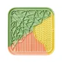 Лизательный коврик антистресс для собак и кошек Taotaopets TT069909 20x20 см Разноцветный (14238-96576)