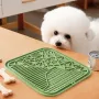 Лизальний килимок антистрес для собак та котів Taotaopets TT069909 20x20 см Зелений (14238-96467)