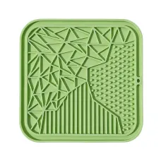Лизательный коврик антистресс для собак и кошек Taotaopets TT069909 20x20 см Зеленый (14238-96467)