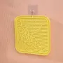 Лизательный коврик антистресс для собак и кошек Taotaopets TT069909 20x20 см Желтый (14238-96577)