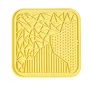 Лизательный коврик антистресс для собак и кошек Taotaopets TT069909 20x20 см Желтый (14238-96577)