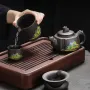 Чайний набір Lesko 4541 Пейзаж із ісинської глини 5 предметів Темно-коричневий (14497-97182)