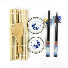 Набір посуду для суші ANSHE Wave Set 8 предметів Різнокольоровий (3035859287)