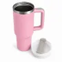 Термокухоль з трубочкою No Brand Tumbler 900 мл Рожевий (M1186)
