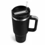 Термокухоль з трубочкою No Brand Tumbler 900 мл Чорний (M1187)
