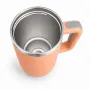 Термокухоль з трубочкою No Brand Tumbler 900 мл Персиковий (M1188)