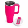 Термокухоль з трубочкою No Brand Tumbler 900 мл Фуксія (M1189)