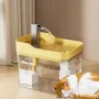 Поїлка-фонтан для котів та собак No Brand USB 1.5 л Жовтий (PetsWater-1.5/YL)