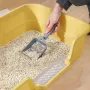 Туалет для кішок з лопаткою Taotaopets TT-222225 42x30x12 см Жовтий (14587-97580)