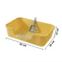 Туалет для кішок з лопаткою Taotaopets TT-222225 42x30x12 см Жовтий (14587-97580)