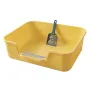 Туалет для кішок з лопаткою Taotaopets TT-222225 42x30x12 см Жовтий (14587-97580)