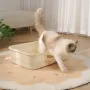 Туалет для кошек с лопаткой Taotaopets TT-222225 42x30x12 см Белый (14587-97575)