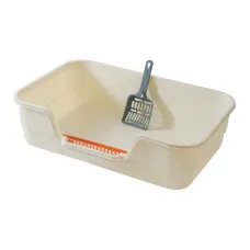 Туалет для кішок з лопаткою Taotaopets TT-222225 42x30x12 см Білий (14587-97575) Туалет для кішок з лопаткою Taotaopets TT-222225 42x30x12 см Білий (14587-97575)